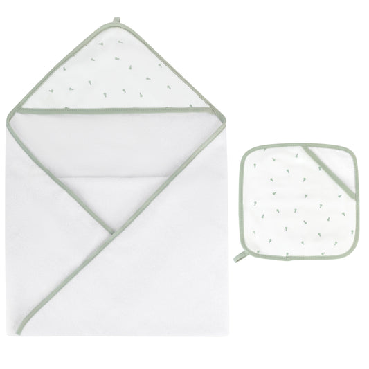 Ely's & Co Hooded Towel & Washcloth