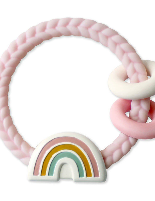 Itzy Ritzy - Rattle™ Silicone Teether Rattles | Rainbow