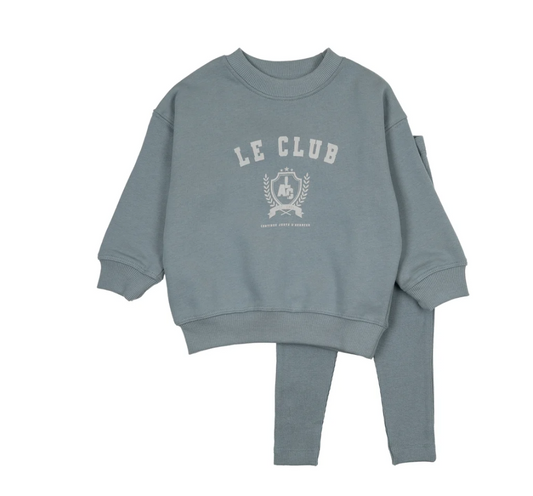 Lil Legs VARSITY CREST BOY SWEATSHIRT SET