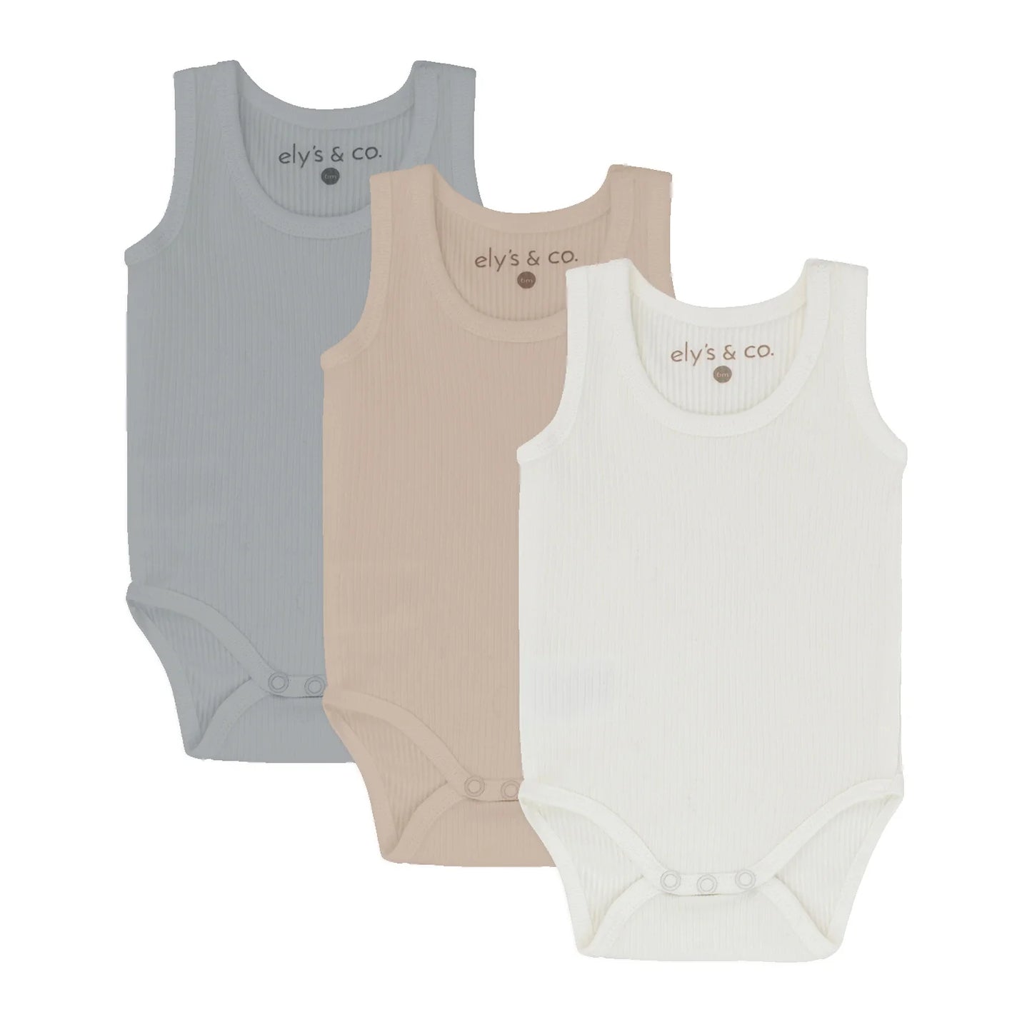 Ely's & Co 3 Pack Boys Jersey Cotton Undershirt