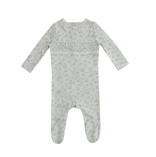 Mini Label - Smocked Floral Footie