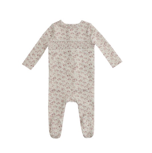 Mini Label - Smocked Floral Footie