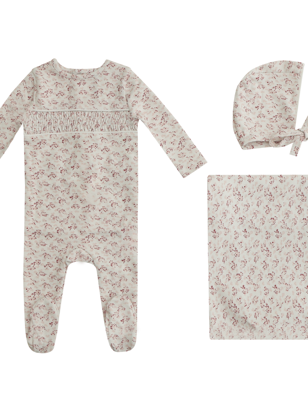 Mini Label - Smocked Floral Set