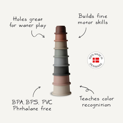 Mushie Stacking Cups Toy