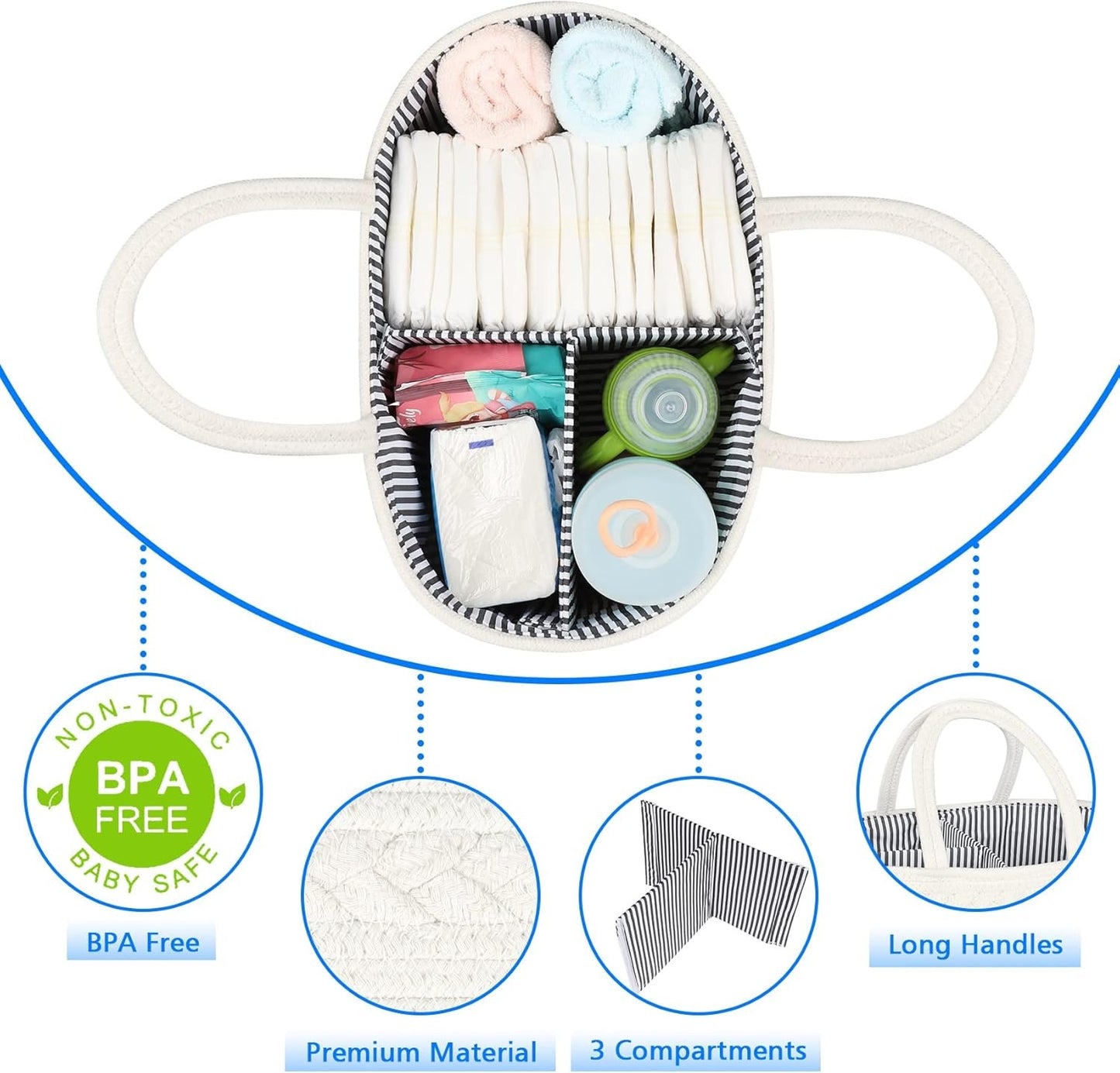 Woven Diaper Caddy