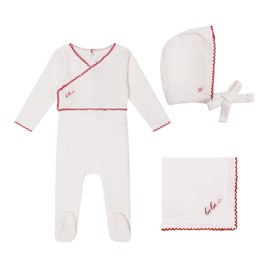 Mini Label White Classic Velour Gift Set