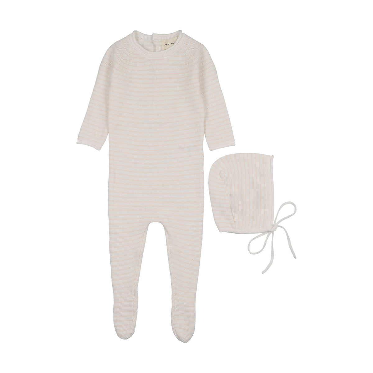 Mema Knits KNIT FOOTIE + BONNET