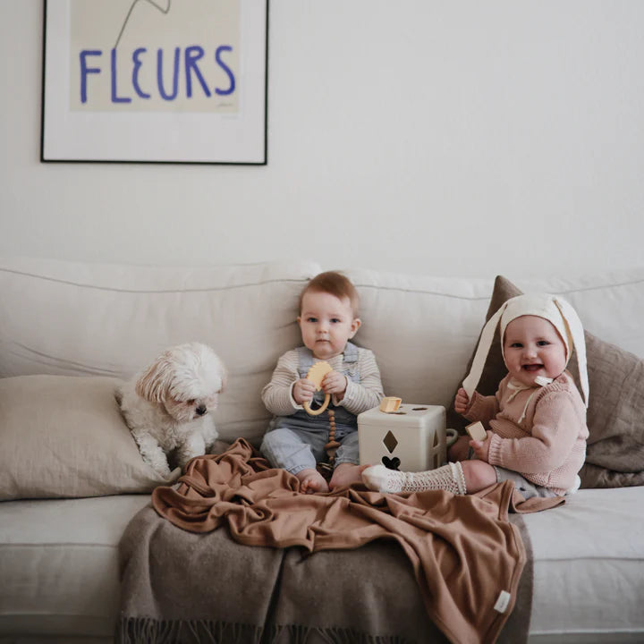 Mushie Silicone Pacifier Clip | Mila