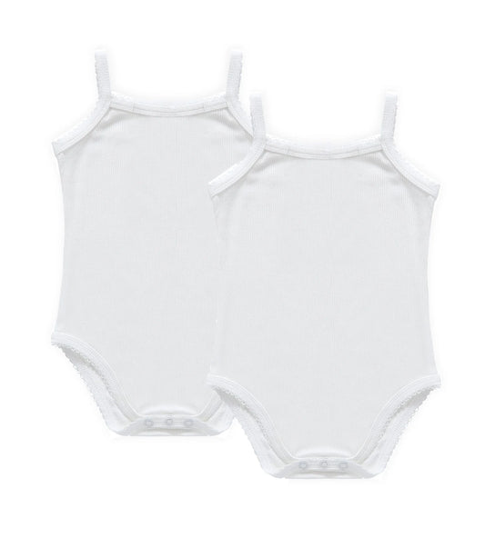 Petit Clair - Ribbed Spaghetti Strap Bodysuit