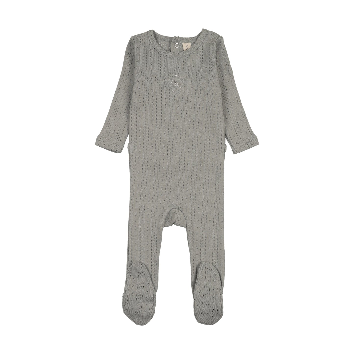 Lil Legs Geo Floral Embroidered Footie