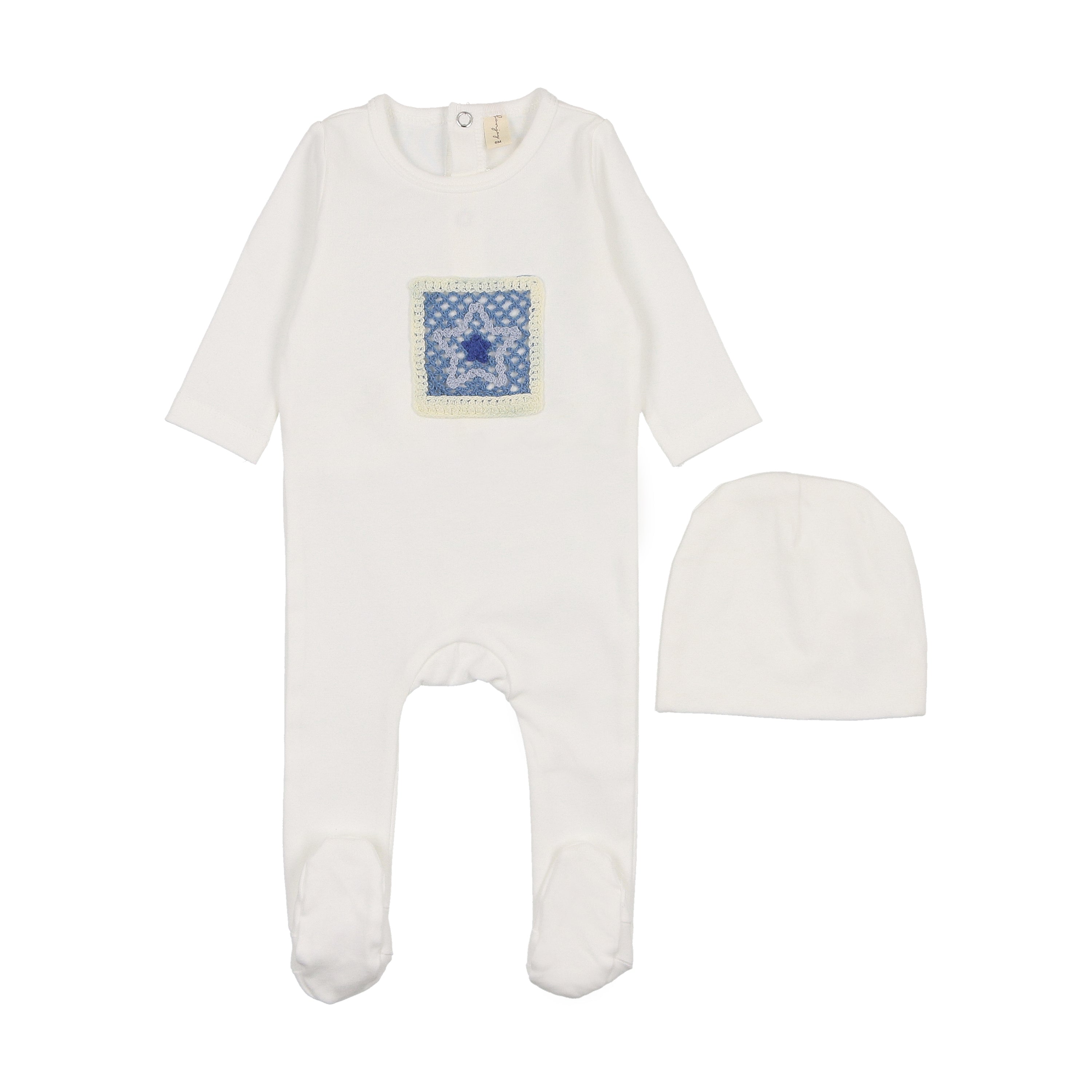 Bonjoy Baby - Crochet Footie Set