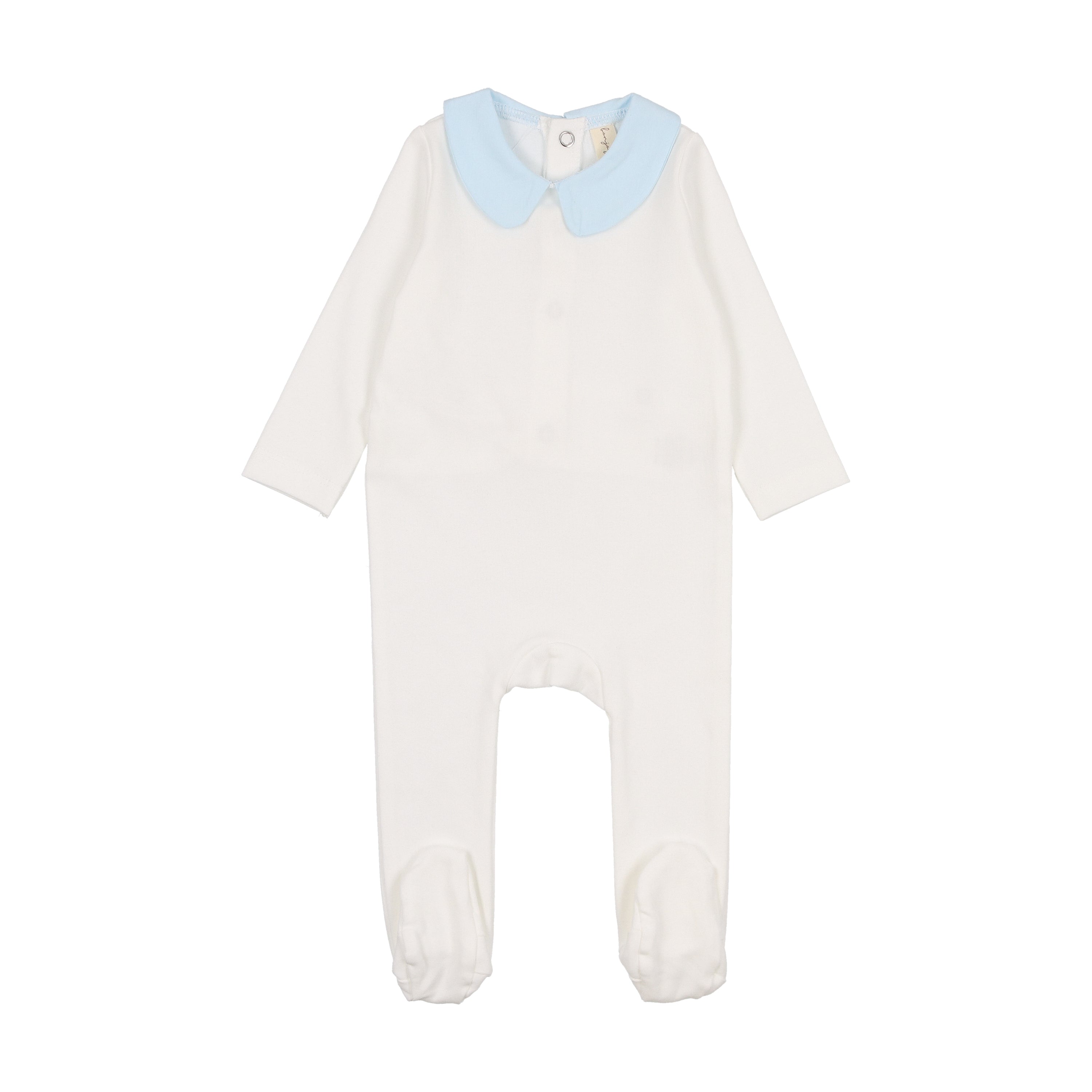 Bonjoy Baby - Polished Cotton Peter Pan Footie