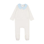 Bonjoy Baby - Polished Cotton Peter Pan Footie