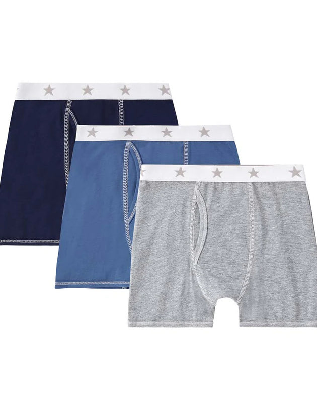 Petit Clair - Colored Boxer Brief With Star Elastic