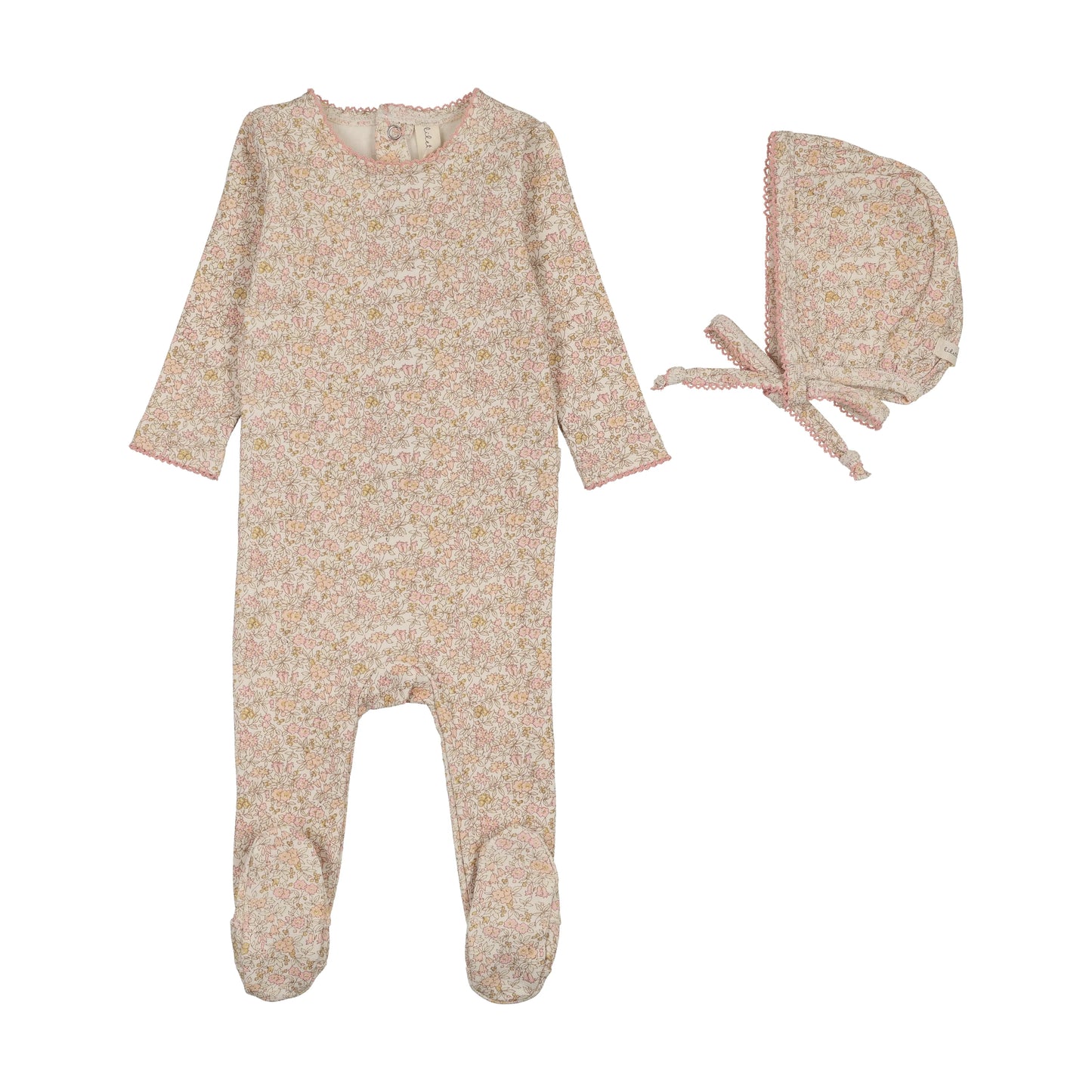 Lil Legs Liberty Floral Footie Set