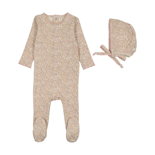 Lil Legs Liberty Floral Footie Set