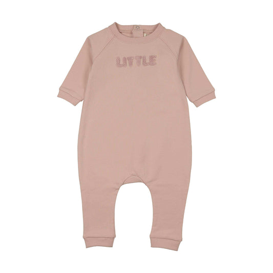 Mema Knits SHERPA WORDART JUMPSUIT