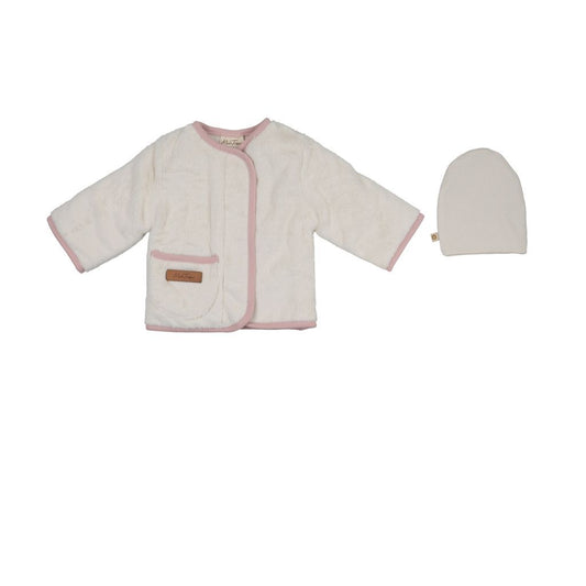 Mon Tresor Cozy Wrap Jacket & Hat Set