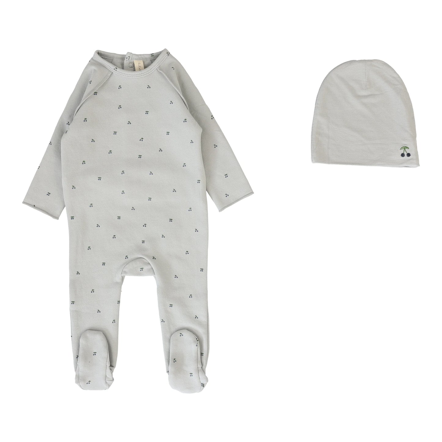 cherry-print-footie-set