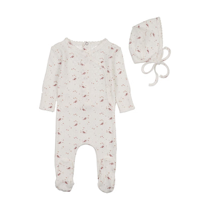Pretty Petals Footie/Bonnet