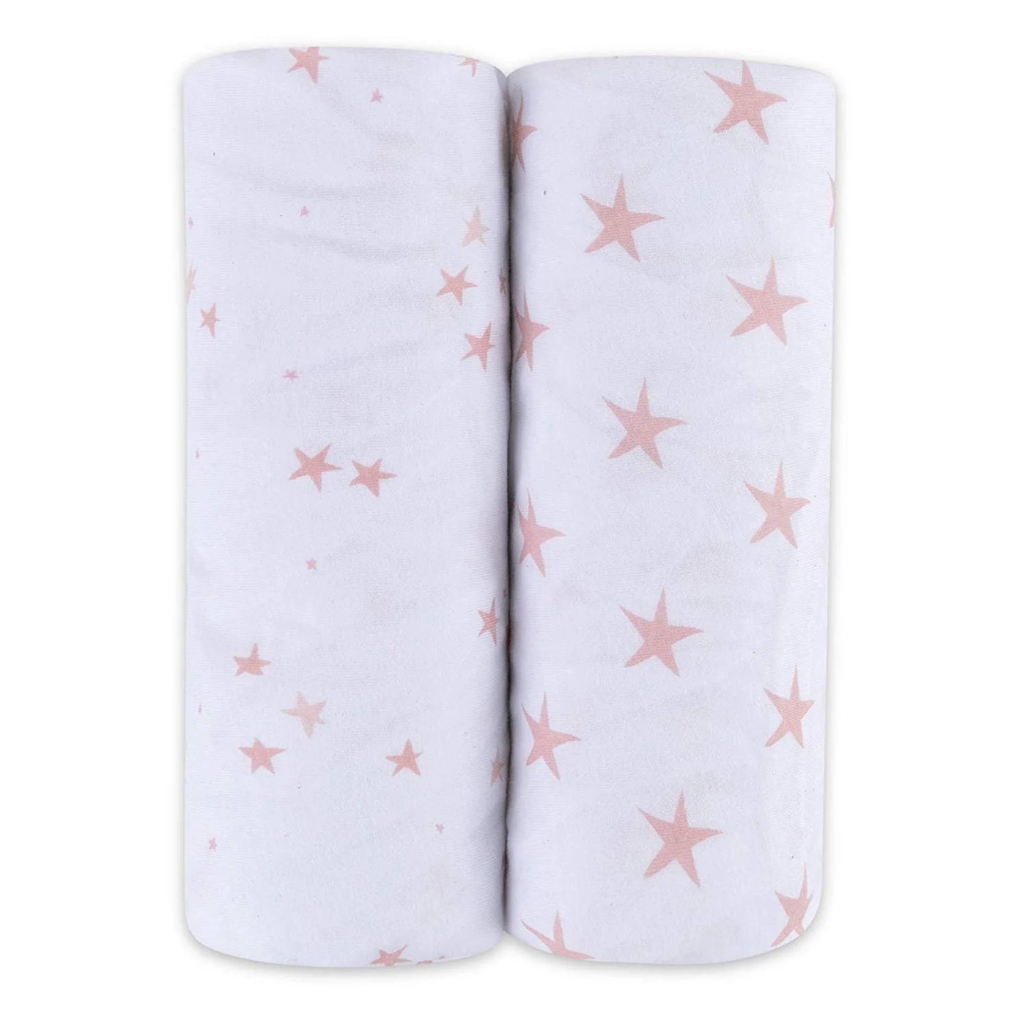 Ely's & Co. - 100% Gots Certified Organic Pack N Play | Portable Crib Sheet Set 100% Jersey Cotton 2 Pack