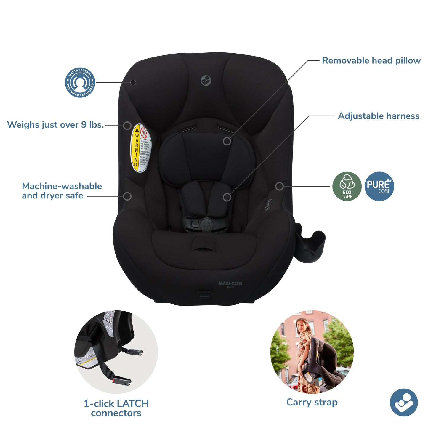 Maxi Cosi  Romi 2-in-1 Convertible Car Seat