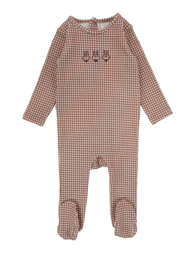 Lil Legs - Gingham Bunny Footie