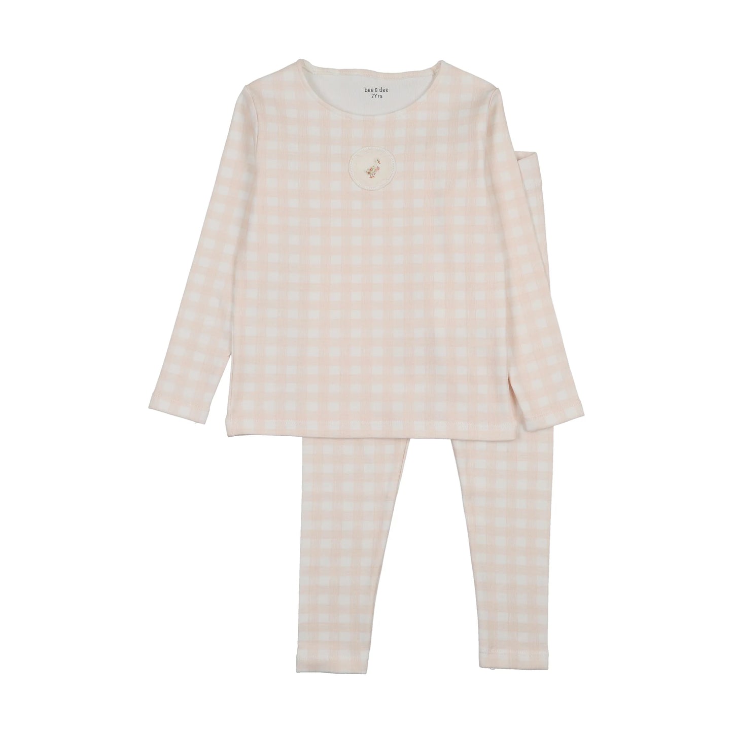 Bee & Dee Goose Plaid Two-Piece Pajama