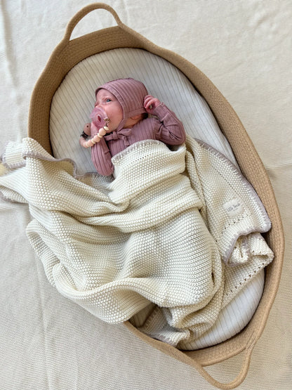 Little Threads Knitted Cotton Blanket