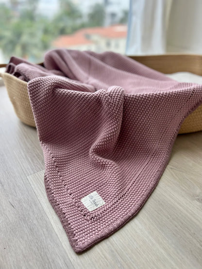 Little Threads Knitted Cotton Blanket