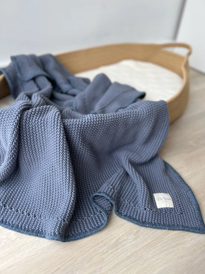 Little Threads Knitted Cotton Blanket