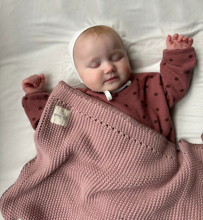 Little Threads Knitted Cotton Blanket