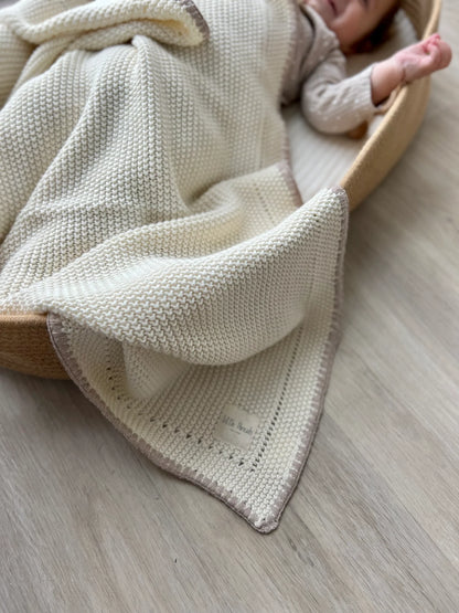 Little Threads Knitted Cotton Blanket