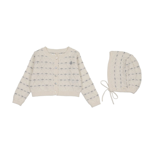 Lil Legs Sweetheart Knit Cardigan Set