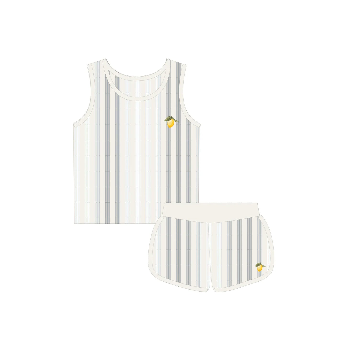 Elys Fruit Collection Tank and shorts