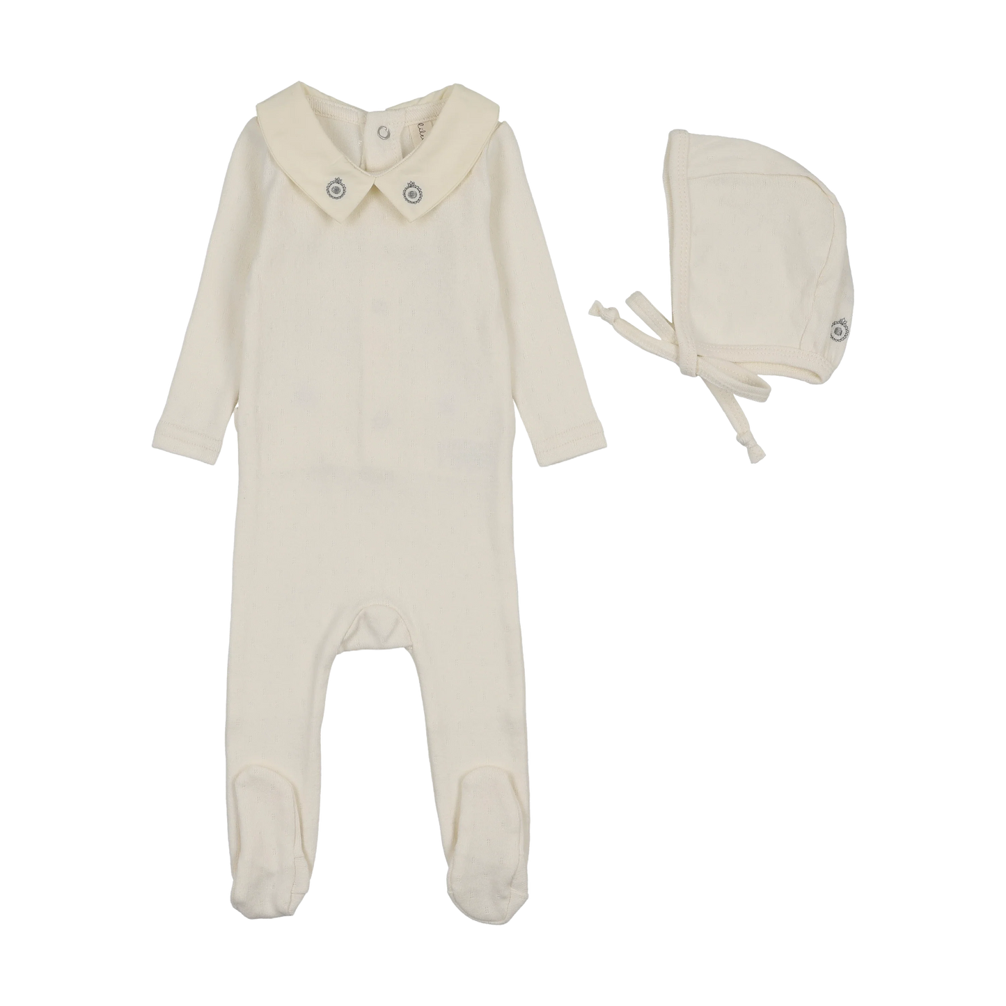 Lil Legs Sweetheart Collar Footie Set