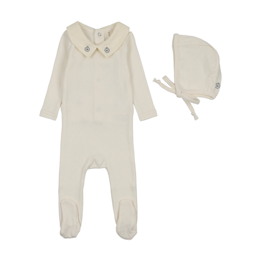 Lil Legs Sweetheart Collar Footie Set