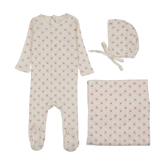 Lil Legs Geo Floral Printed Layette Set