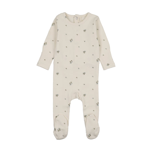 Lil Legs Rosebud Footie