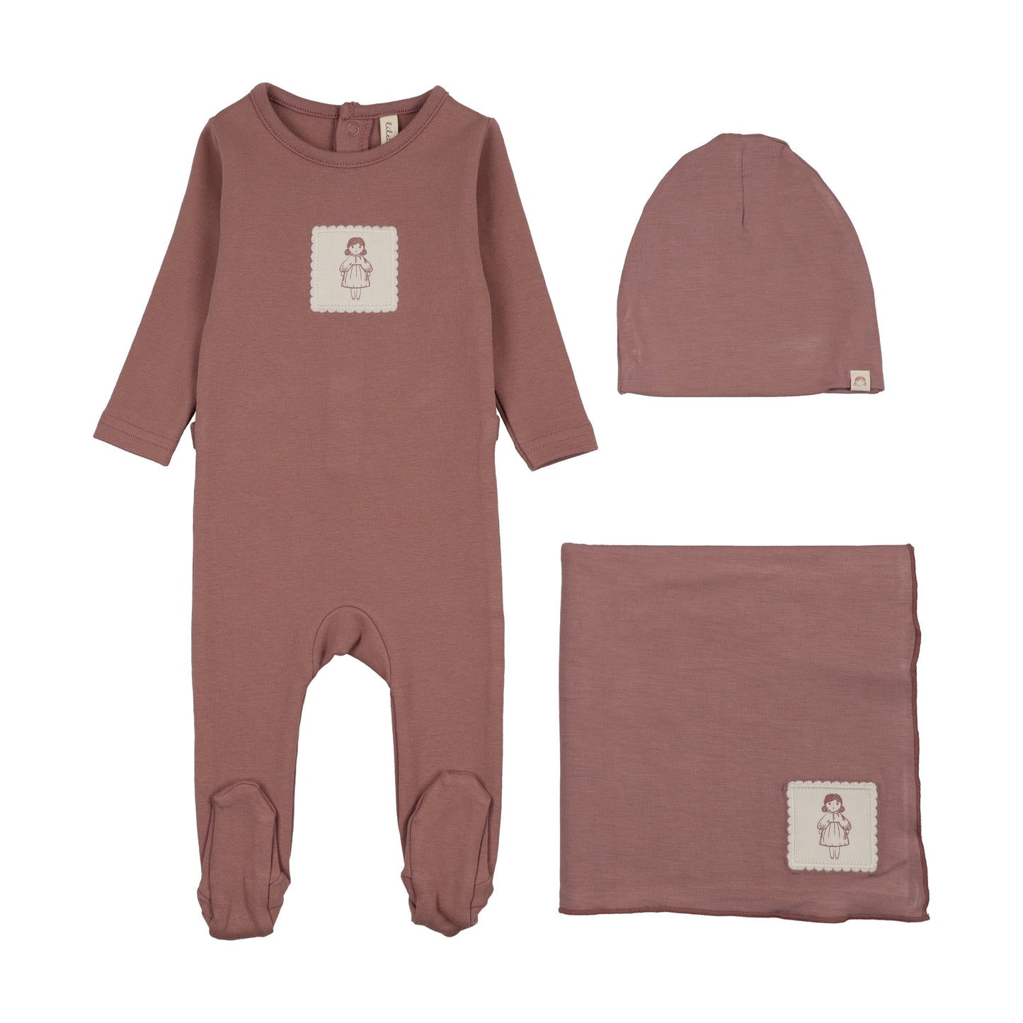 Lil Legs Graphic Tag Layette Set