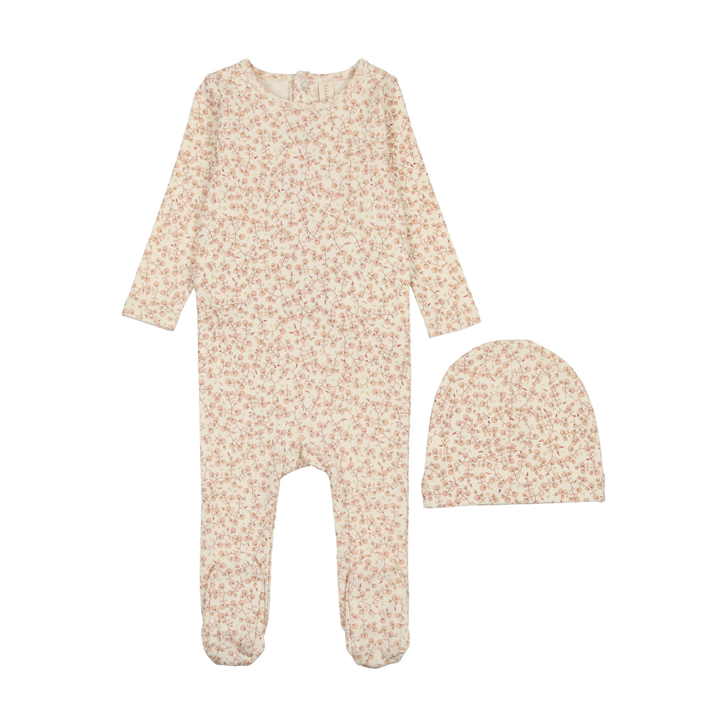 Lil Legs - All Over Floral Footie Set