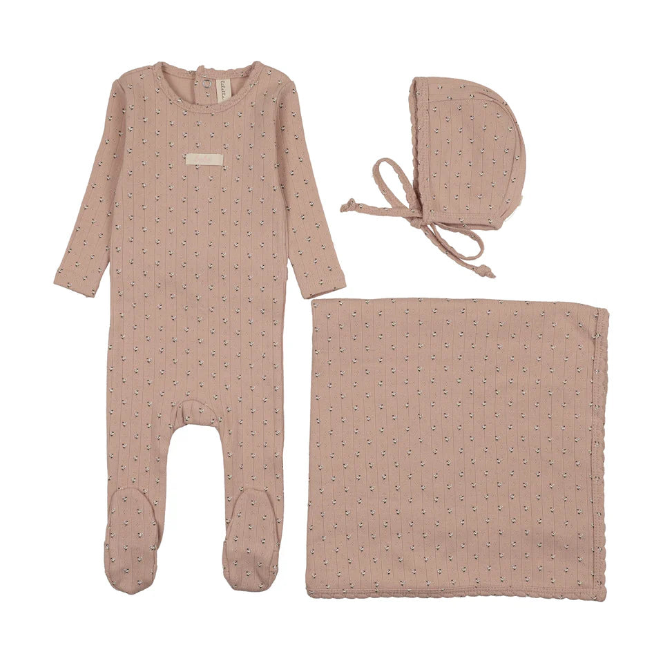 Lil Legs Floret Print Layette Set