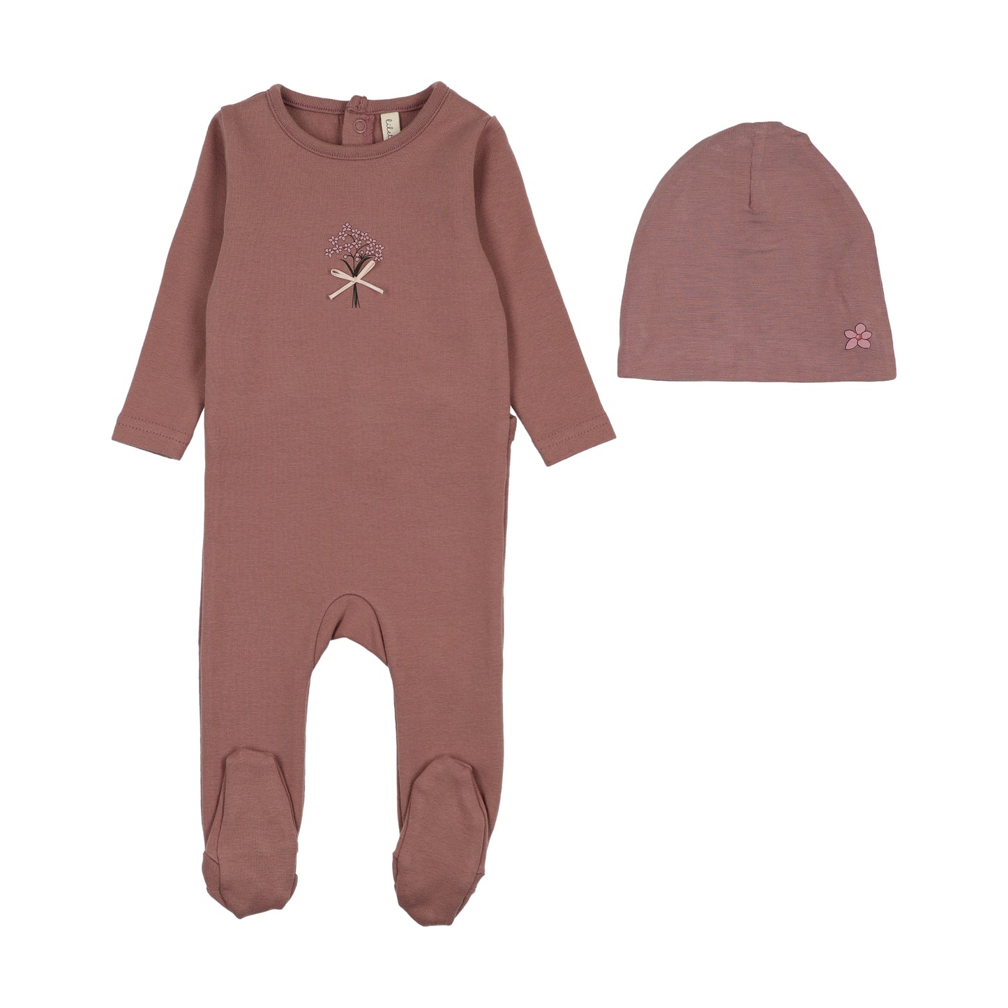 Lil Legs Bouquet Graphic Footie Set