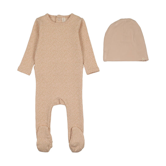 Lil Legs Spotted Print Footie Set