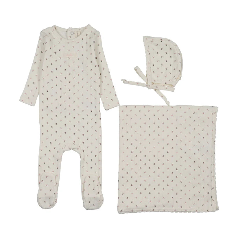 Lil Legs Floret Print Layette Set