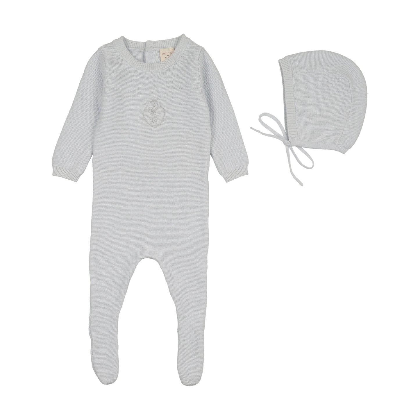 Lil Legs Crest Knit Footie Set