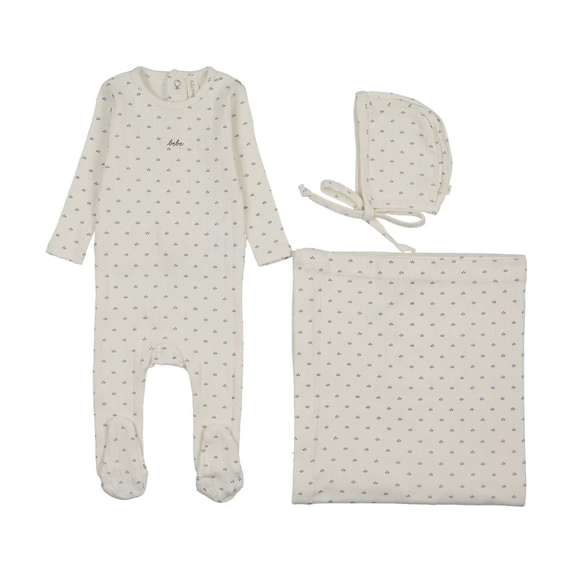 Lil Legs Floret Print Layette Set