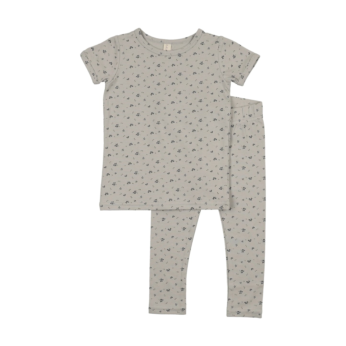 Lil Legs Printed Short Sleeve Legging Set