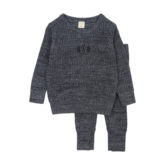 Lil Legs MARLED TODDLER SET BOY