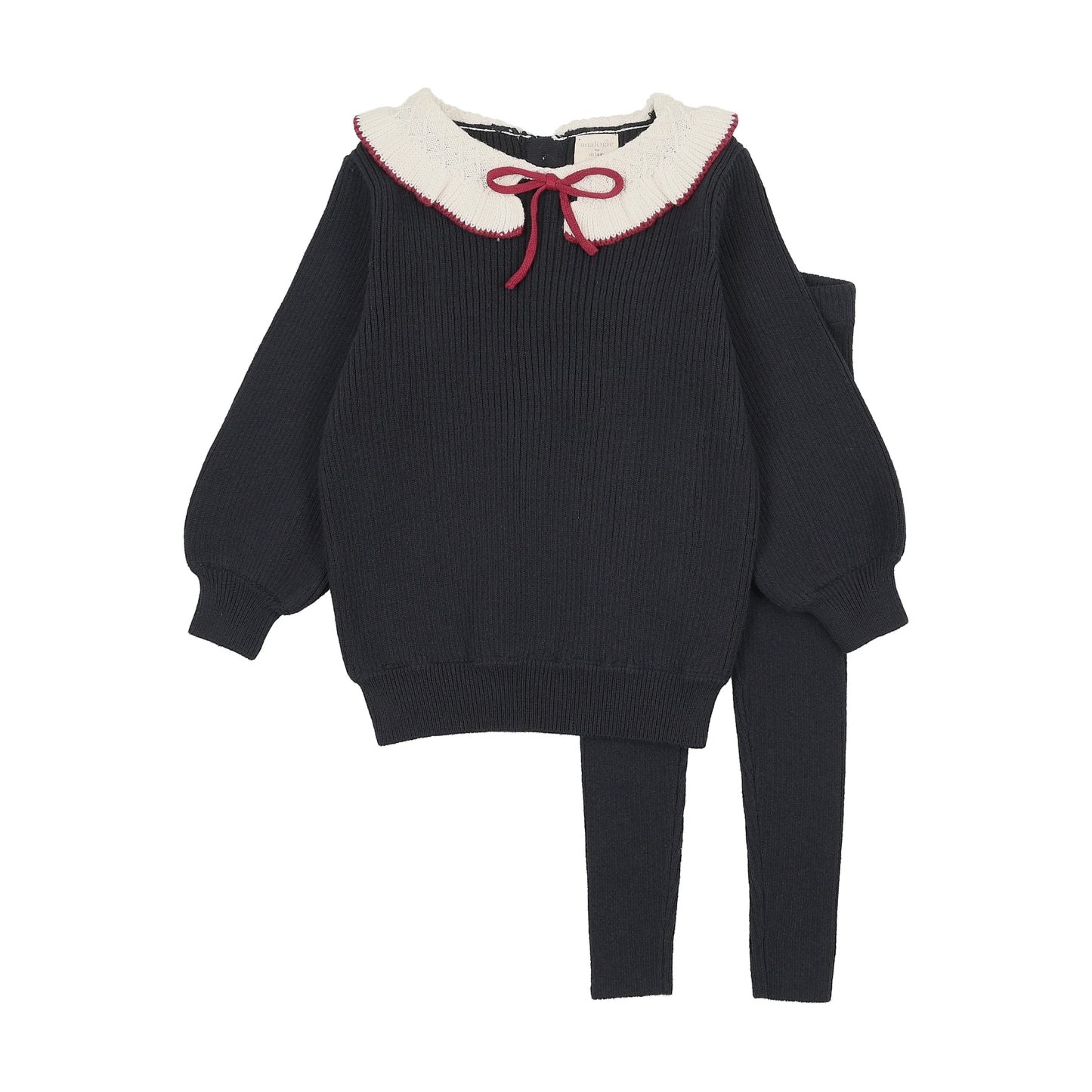 Lil Legs RUFFLE COLLAR KNIT TODDLER SET